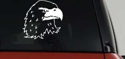 Eagle Head Car Truck Window Vinyl Decal Sticker