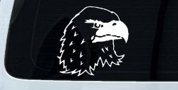 Eagle Head Car or Truck Window Decal Sticker