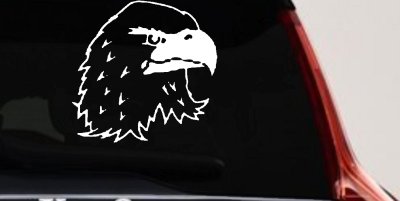 Eagle Head Car Truck Window Vinyl Decal Sticker