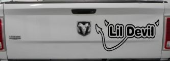 Lil Devil Car or Truck Window Decal Sticker (Black)