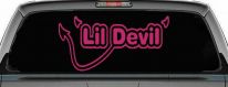 Lil Devil Car or Truck Window Decal Sticker (Hot Pink)