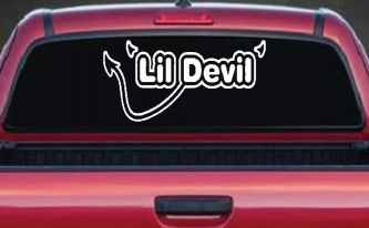 Lil Devil Car or Truck Window Decal Sticker