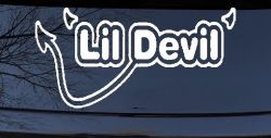 Lil Devil Car or Truck Window Decal Sticker