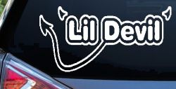 Lil Devil Car or Truck Window Decal Sticker