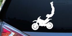 Dirtbike Motorcycle Trick Car or Truck Window Decal Sticker