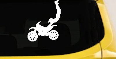 Dirtbike Motorcycle Trick Decal Sticker for Car Truck Window Vinyl