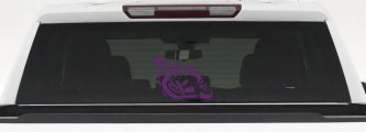 Street Bike Motorcycle Racing Decal for Car Truck or Window (Violet)