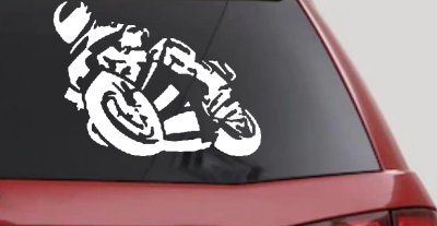 Street Bike Motorcycle Racing Decal for Car Truck or Window