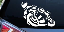 Street Bike Motorcycle Racing Car or Truck Window Decal Sticker
