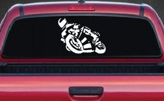 Street Bike Motorcycle Racing Car or Truck Window Decal Sticker