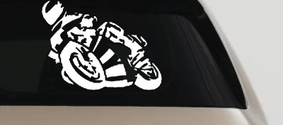 Street Bike Motorcycle Racing Decal for Car Truck or Window