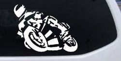Street Bike Motorcycle Racing Car or Truck Window Decal Sticker