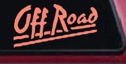 Off Road Car or Truck Window Decal Sticker (Coral)