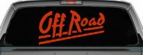 Off Road Truck Car Window Decal Vinyl Sticker Adventure Ready (Orange Red)