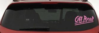 Off Road Car or Truck Window Decal Sticker (Pink)