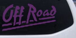 Off Road Car or Truck Window Decal Sticker (Violet)