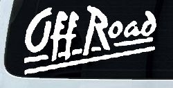 Off Road Car or Truck Window Decal Sticker