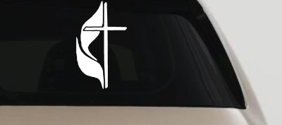 Methodist Cross Christian Car Truck Window Vinyl Decal Sticker Faith