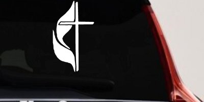 Methodist Cross Christian Car Truck Window Vinyl Decal Sticker Faith