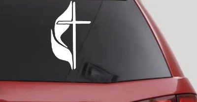 Methodist Cross Christian Car Truck Window Vinyl Decal Sticker Faith