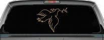 Open Dove Christian Decal Sticker for Car Truck Window Vinyl (Light Brown)