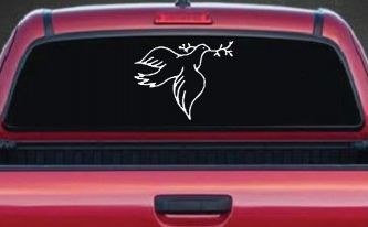 Open Dove Christian Car or Truck Window Decal Sticker