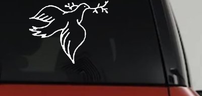 Open Dove Christian Decal Sticker for Car Truck Window Vinyl