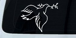 Open Dove Christian Car or Truck Window Decal Sticker