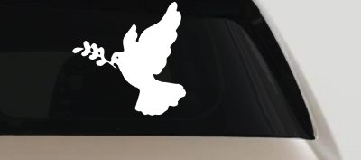 Christian Dove Vinyl Decal Car Truck Window Sticker