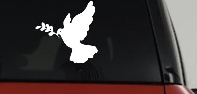 Christian Dove Vinyl Decal Car Truck Window Sticker