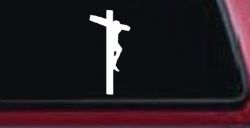Jesus on Cross Christian Car or Truck Window Decal Sticker