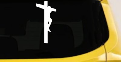 Jesus on Cross Christian Car Truck Window Decal Vinyl Sticker