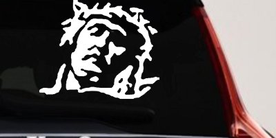 Jesus Thorn Crown Christian Car Truck Window Decal Sticker