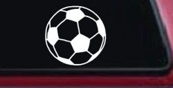 Soccer Ball  Sports Car or Truck Window Decal Sticker