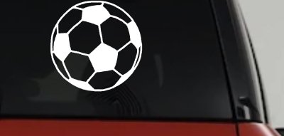 Soccer Ball Decal Sticker for Car Truck Window Sports Vinyl