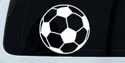 Soccer Ball  Sports Car or Truck Window Decal Sticker