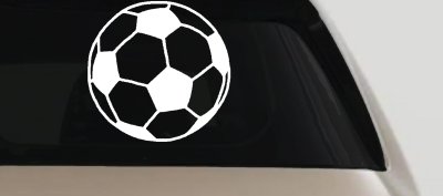Soccer Ball Decal Sticker for Car Truck Window Sports Vinyl