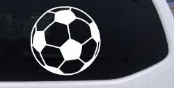 Soccer Ball  Sports Car or Truck Window Decal Sticker