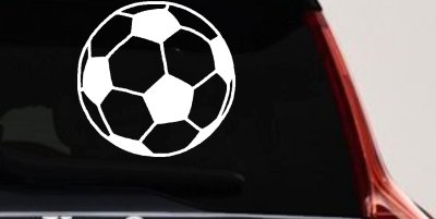 Soccer Ball Decal Sticker for Car Truck Window Sports Vinyl