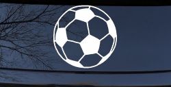 Soccer Ball  Sports Car or Truck Window Decal Sticker