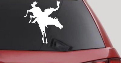 Bucking Bronco Horse Western Decal Sticker for Car Truck Window