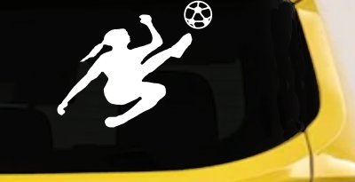Girl Soccer Sports Car or Truck Window Vinyl Decal Sticker