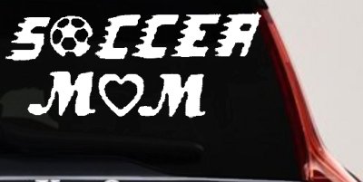 Soccer Mom Car or Truck Window Vinyl Decal Sticker