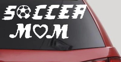 Soccer Mom Car or Truck Window Vinyl Decal Sticker