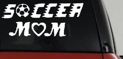 Soccer Mom Car or Truck Window Vinyl Decal Sticker