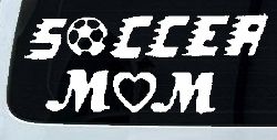 Soccer Mom Car or Truck Window Decal Sticker
