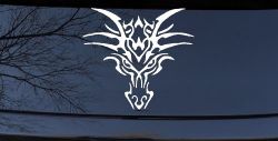 Tribal Dragon Head Car or Truck Window Decal Sticker