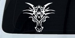 Tribal Dragon Head Car or Truck Window Decal Sticker