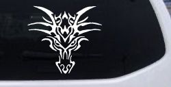 Tribal Dragon Head Car or Truck Window Decal Sticker