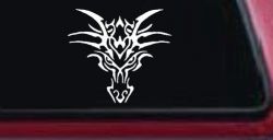 Tribal Dragon Head Car or Truck Window Decal Sticker